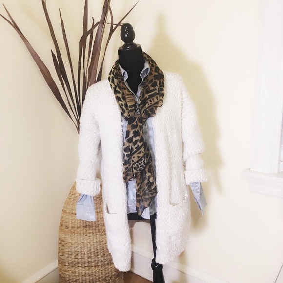 For Thee Sweaters - For Thee Cozy open front Cardigan size Large